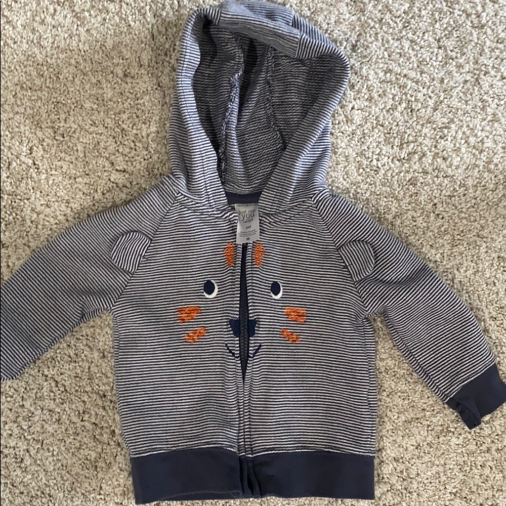 Never worn Carters baby boy hoodie!